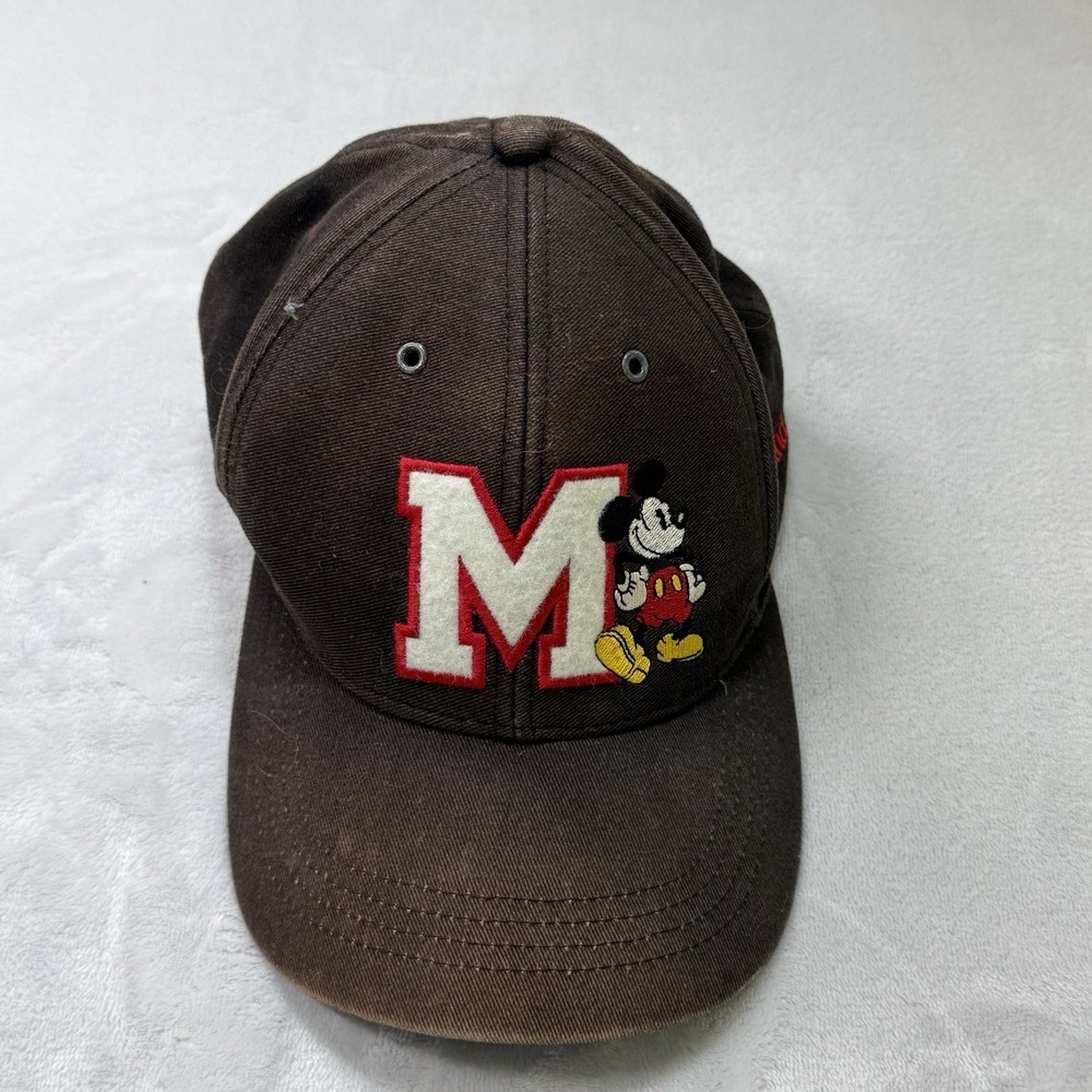 Vtg Mickey Mouse Snapback Varsity Hat‎ Walt Disney World Cap Goofys Hat Co 90s